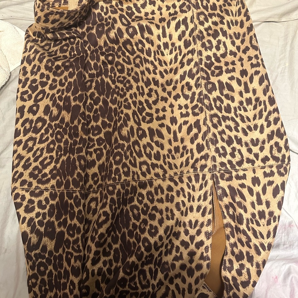 A New Day Leopard Print Skirt